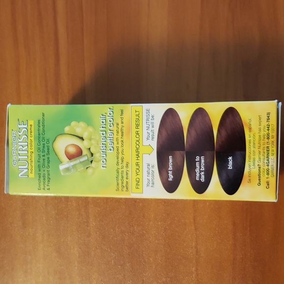 Garnier Nutrisse #415 Soft Mahogany Dark Brown Nourishing Color Creme - Picture 4 of 6